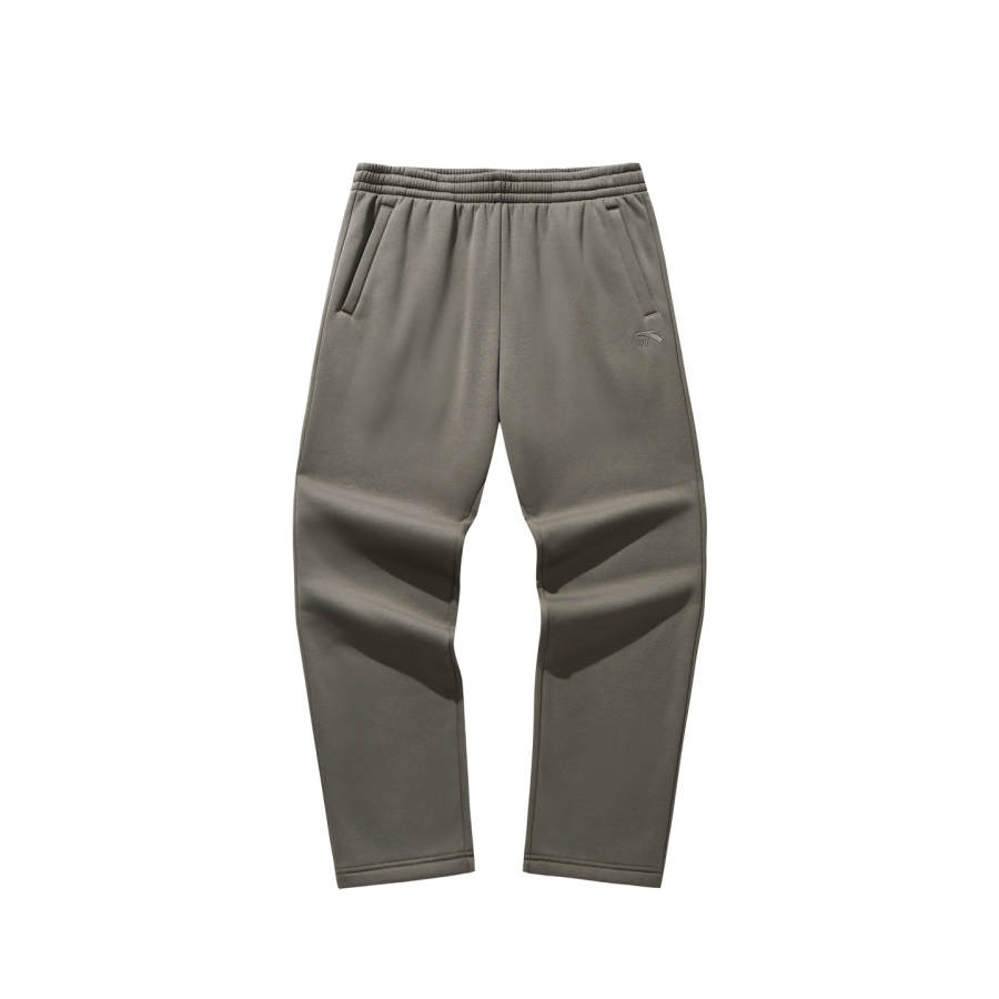 ANTA Knitted Sweatpants Men's Dark Umber Gray 4 Moderate Sweatpants