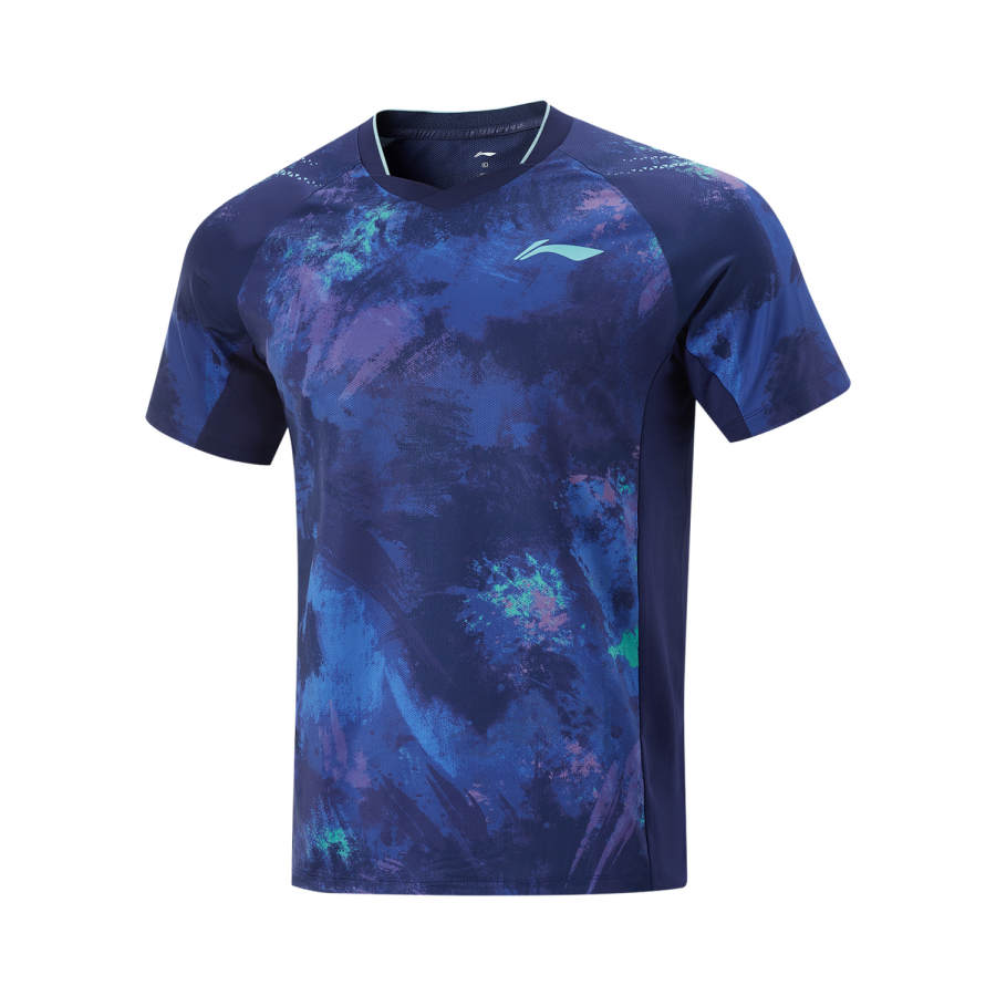 Li-Ning Li Ning Table Tennis Collection T Shirt Unisex Image Blue