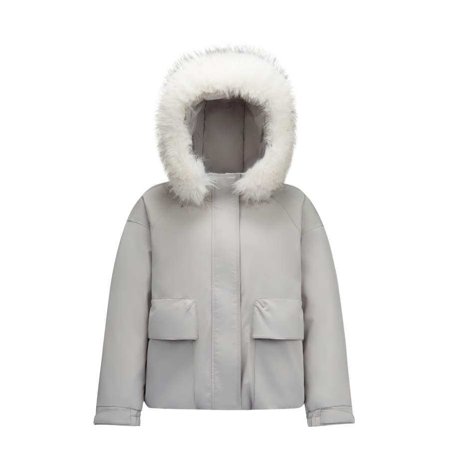 Semir Down Jackets Women's Fur Collar Moderate Puffer Jacket