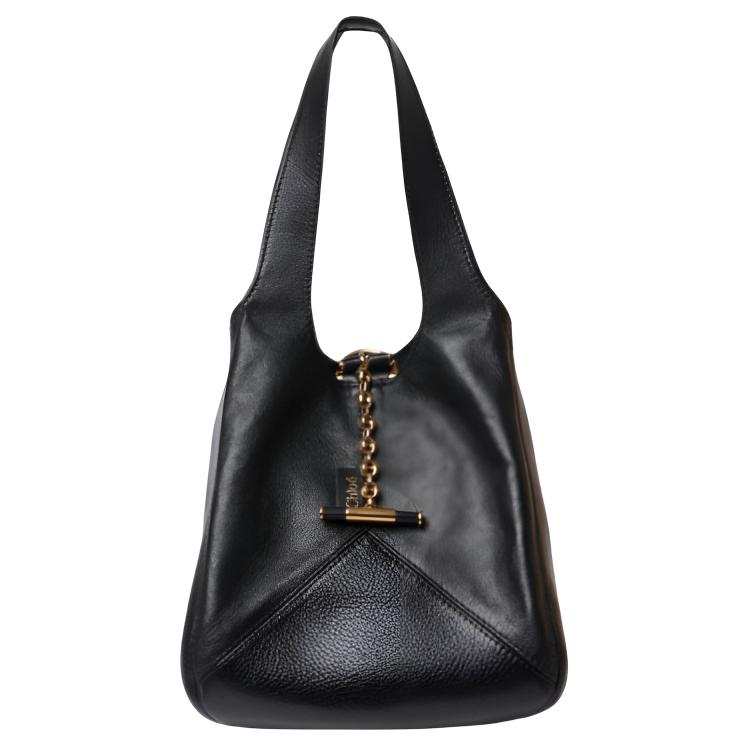 Chloé Chloe Cow Leather Shoulder Bag Small Women's Black