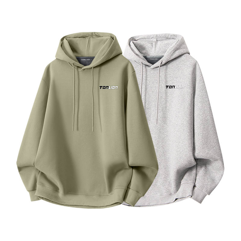 Tonlion Sweatshirts Unisex Hooded Thickened Heavyweight
