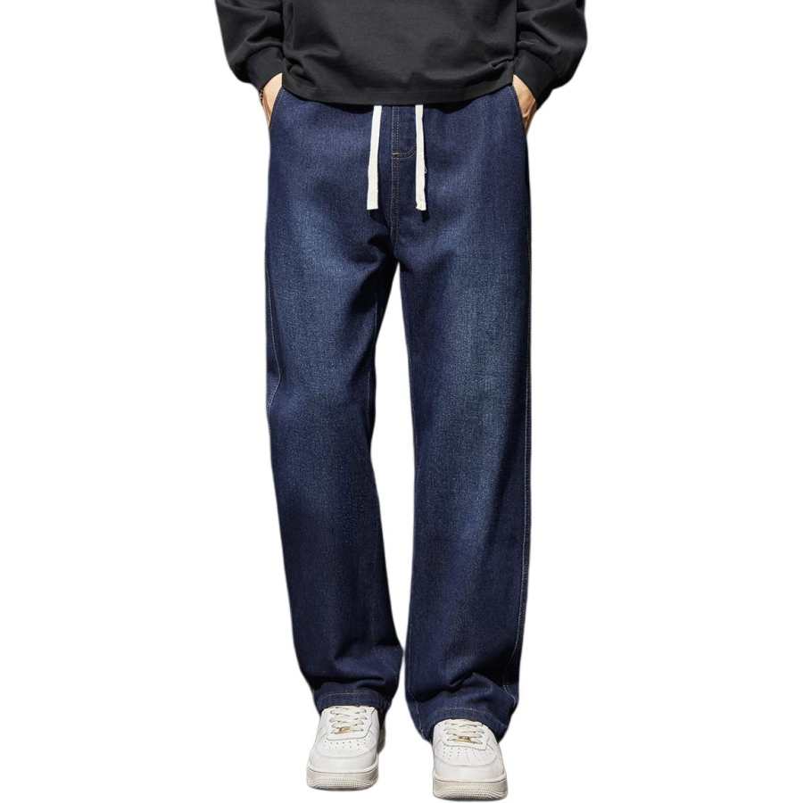 BALENO Jeans Men's Dark Blue Moderate Wide Leg Pants