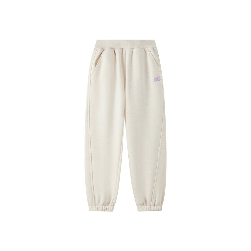 New Balance New Balance Knitted Sweatpants Brand Embroidery Logo Thermal Fleece Lined Elastic Cuff Kids'