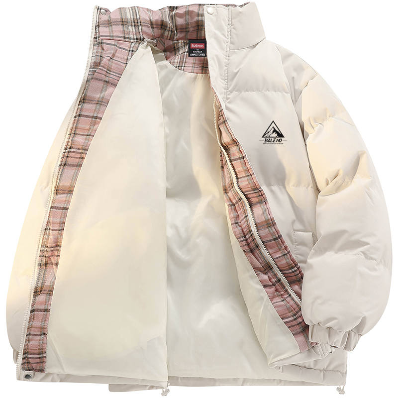 BALENO Puffer Jackets Unisex Stand Collar Moderate Baseball Puffer Jacket