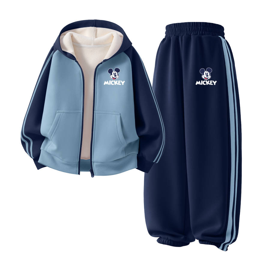 Disney Kids Casual Sportswear Hooded Thickened