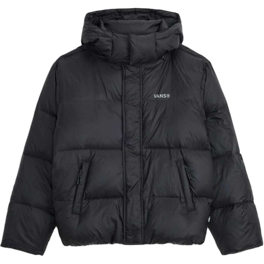Vans Vans Down Jackets Men's Black Hooded Non Detachable Moderate