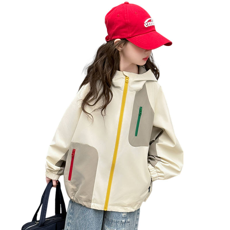 Lanza Casual Jacket Spring Fall Beige Teenagers