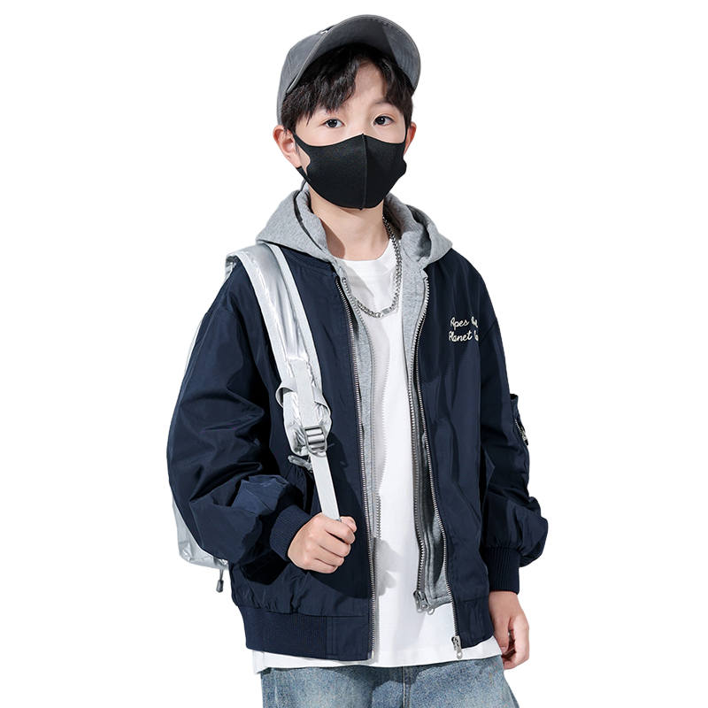 Lanza Casual Padded Jacket Winter Navy Blue Teenagers