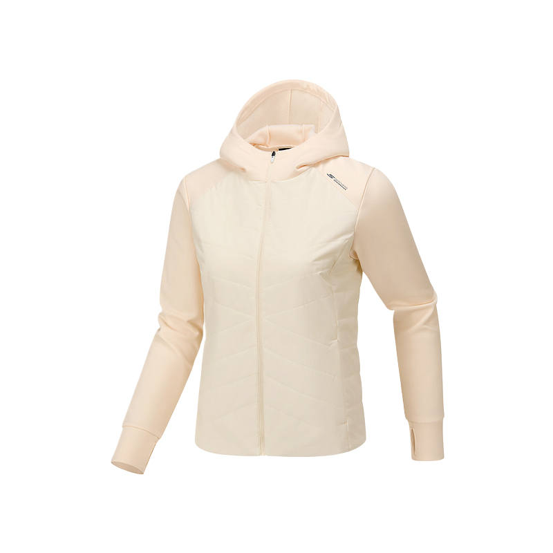 Skechers Puffer Jackets Women's Pearl White 02EP Hooded Moderate