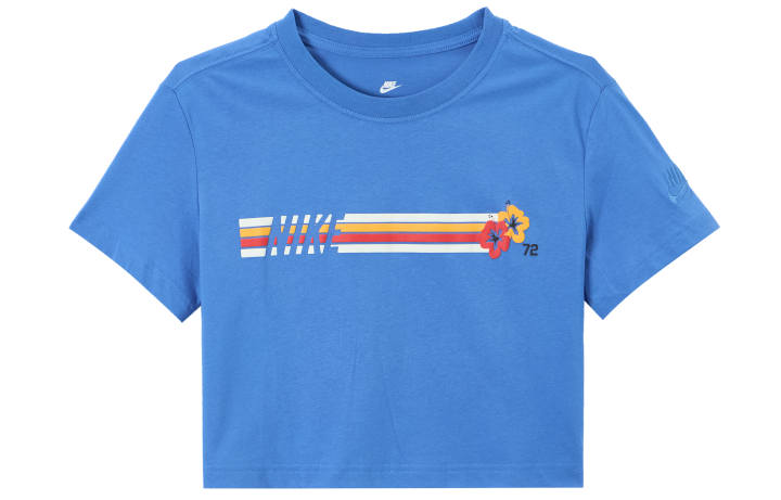 Nike Nike Drop Shoulder Sleeve T Shirt Women's Starlight Blue