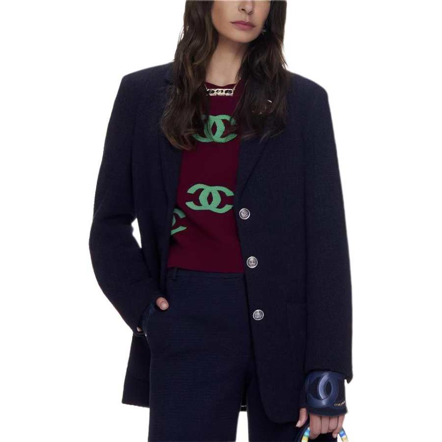 CHANEL Knitwear Women's Burgundy