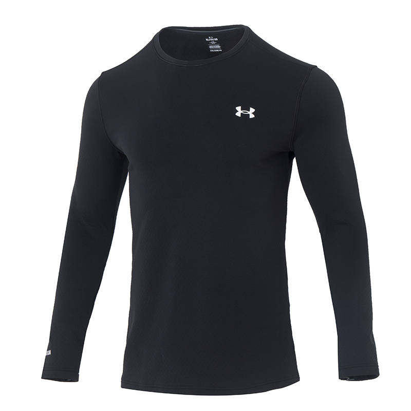 Under Armour ColdGear Packaged Base 3.0 Crew T Shirt Men's Black