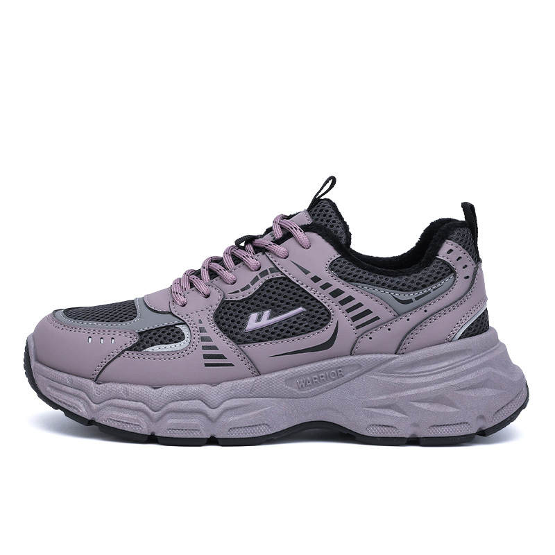 Warrior Cushioning Abrasion Resistant Height Increasing Thermal Low top Chunky Sneakers Women's