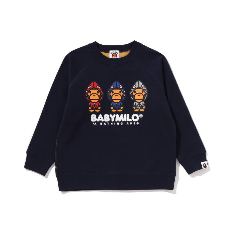 A BATHING APE Sweatshirt FW25 Children Aged 3 7 Years Old