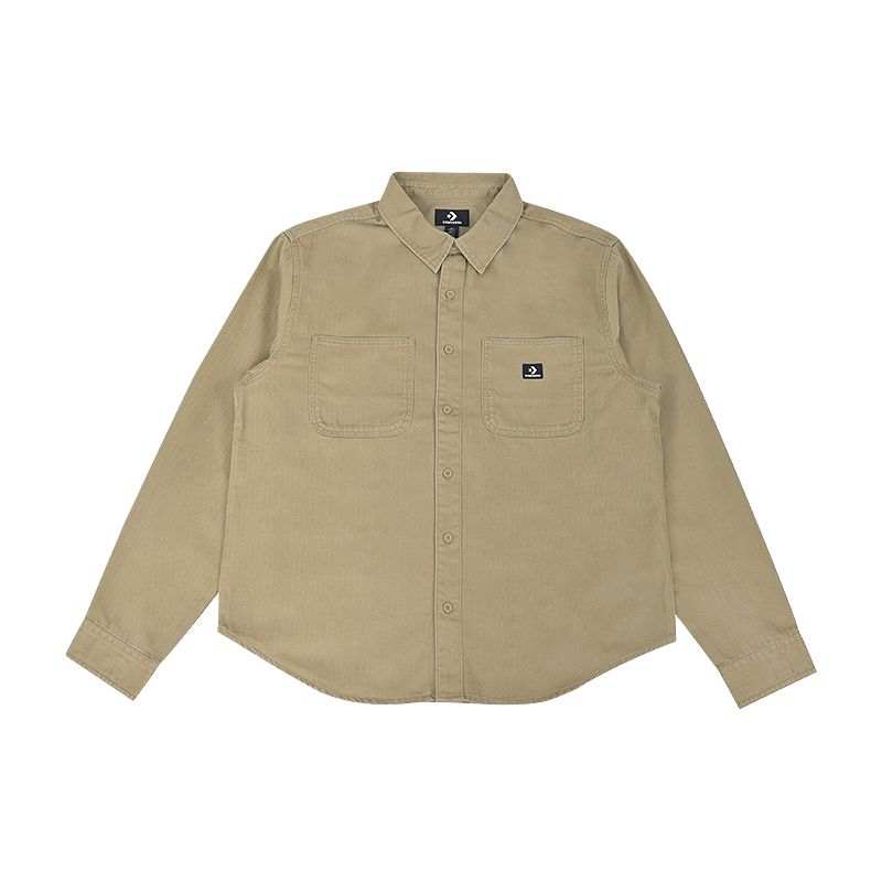 Converse Converse Shirts Men's Khaki Lapel Moderate