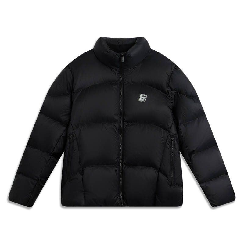 Li-Ning Li Ning Down Jackets Men's Black Stand Collar Thickened