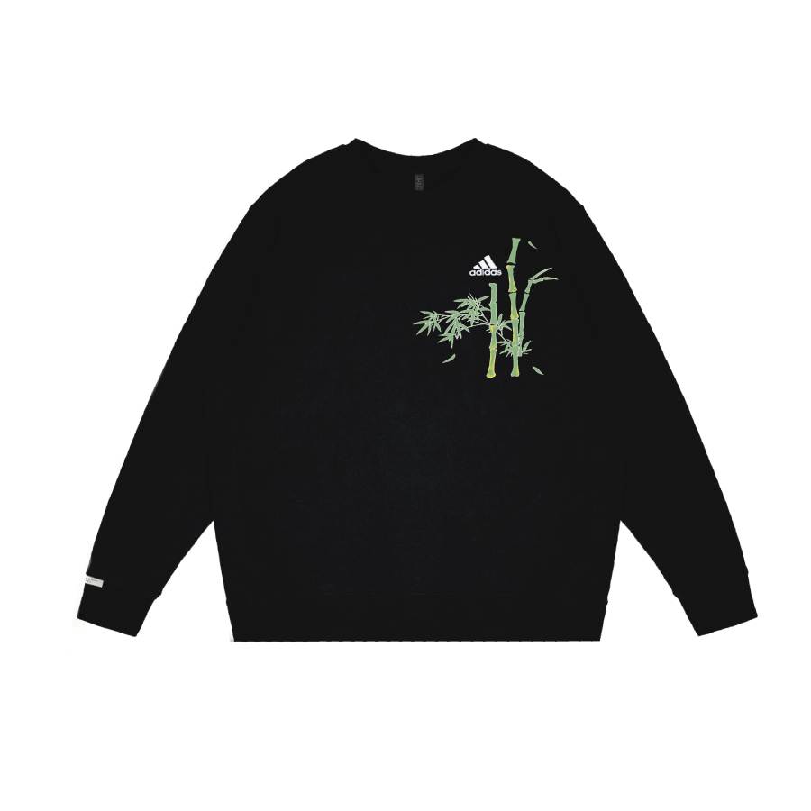 Adidas Adidas Sweatshirts Unisex Black Crew Neck Moderate Regular