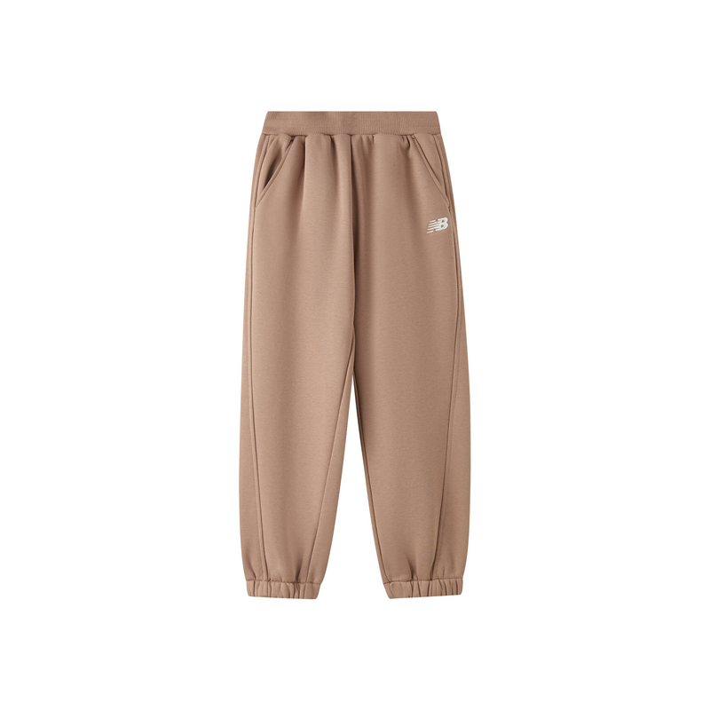 New Balance New Balance Knitted Sweatpants Brand Embroidery Logo Fleece Lined Thermal Elastic Cuff Kids'