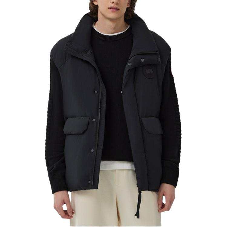 Canada Goose Wilu Vests Men's Black Stand Collar Other