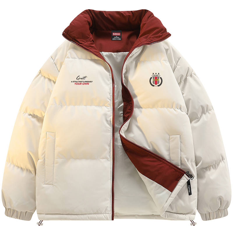 BALENO Puffer Jackets Unisex Stand Collar Moderate Padded Puffer Jacket