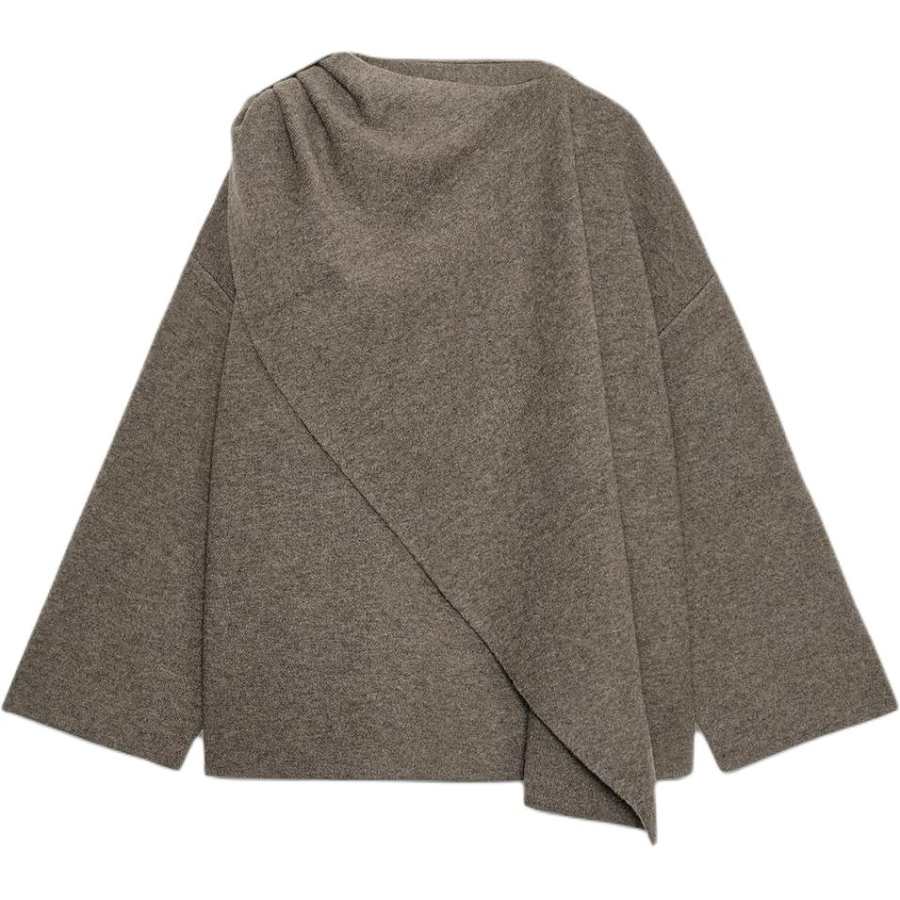 ZARA Coats Women's Brown/Dark Taupe Moderate