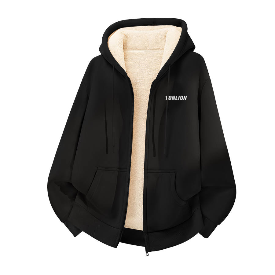 Tonlion Sweatshirts Unisex Hooded Thickened Heavyweight