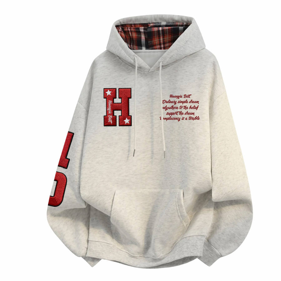 HUANQIU Sweatshirts Unisex Hooded Moderate Regular