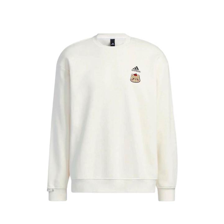 Adidas Adidas LABEL Sweatshirts Unisex White Crew Neck Moderate Regular