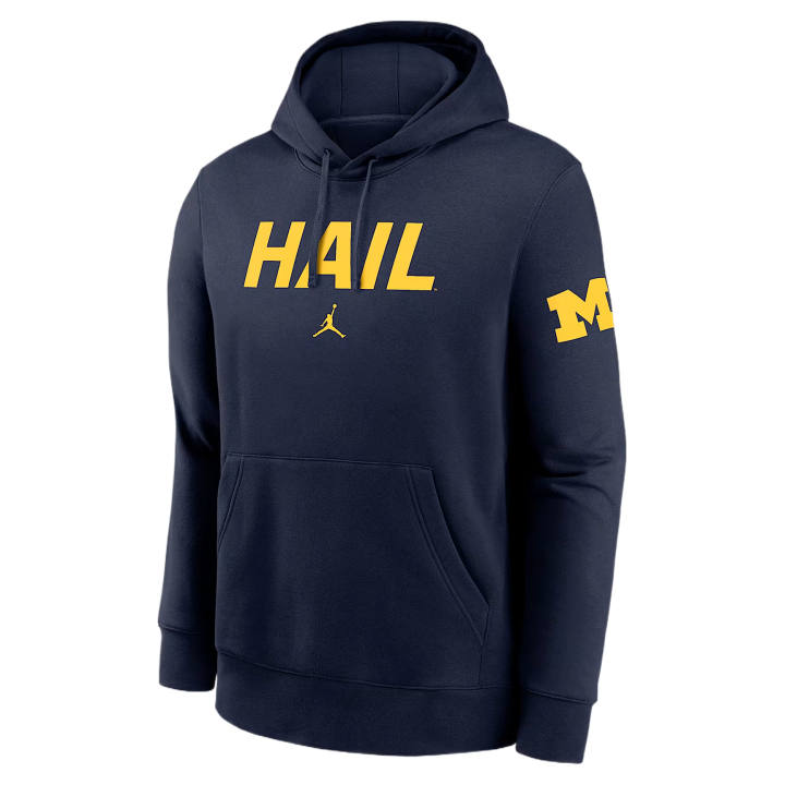 Jordan Jordan BRAND Sweatshirts Men's Marine Blue Hooded Moderate Regular