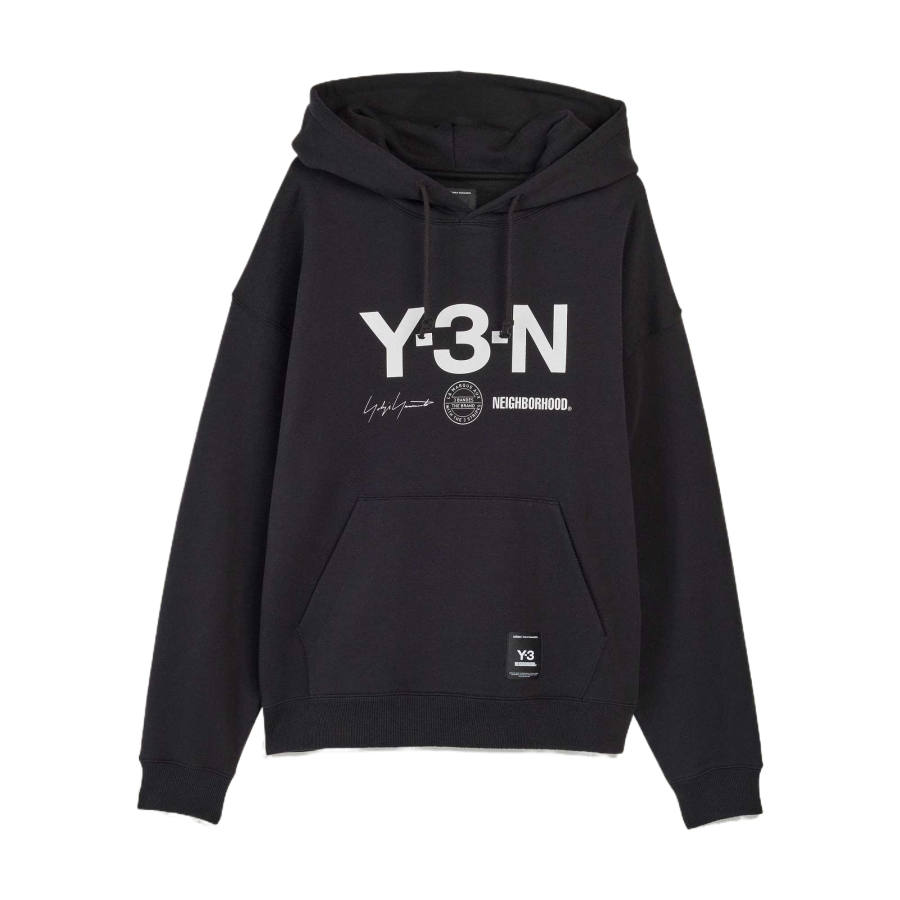 Y-3 X Neighborhood X Dainese Logo Printed Drawstring Hoodie