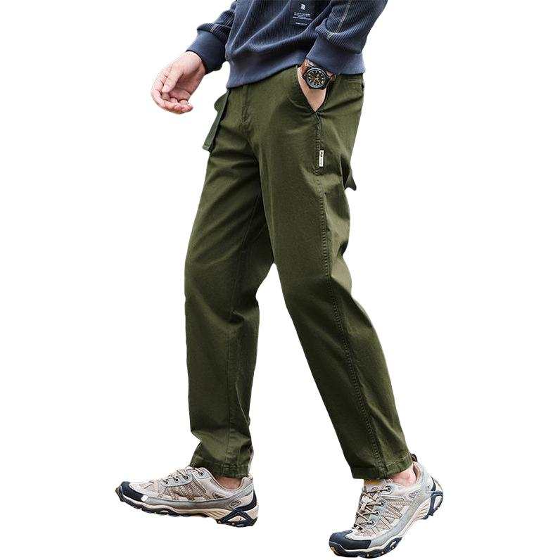 Jeep Casual Pants Unisex Army Green Moderate Parachute Pants