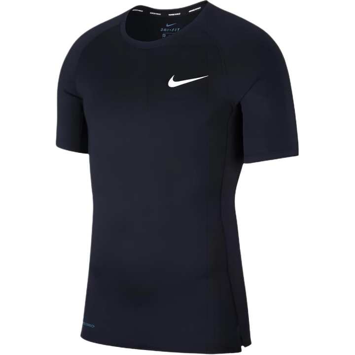 Nike Nike T Shirts Men's Black Crew Neck Moderate Straight Fit