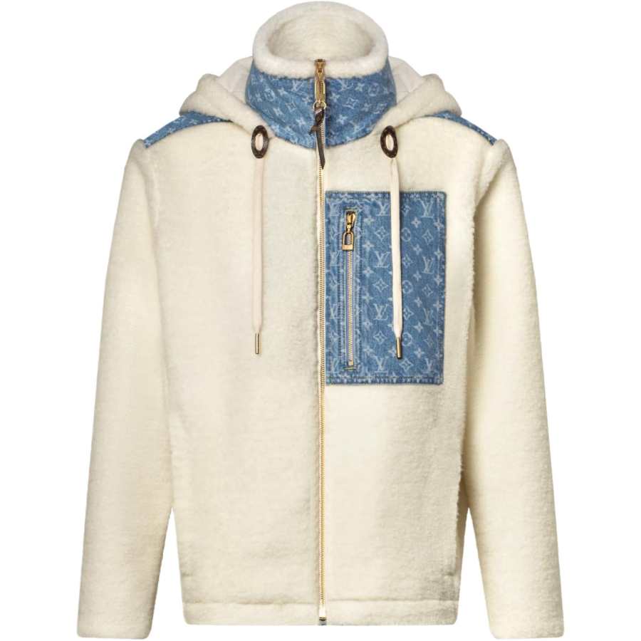 LOUIS VUITTON Louis Vuitton Monogram Accent Fleece Jacket