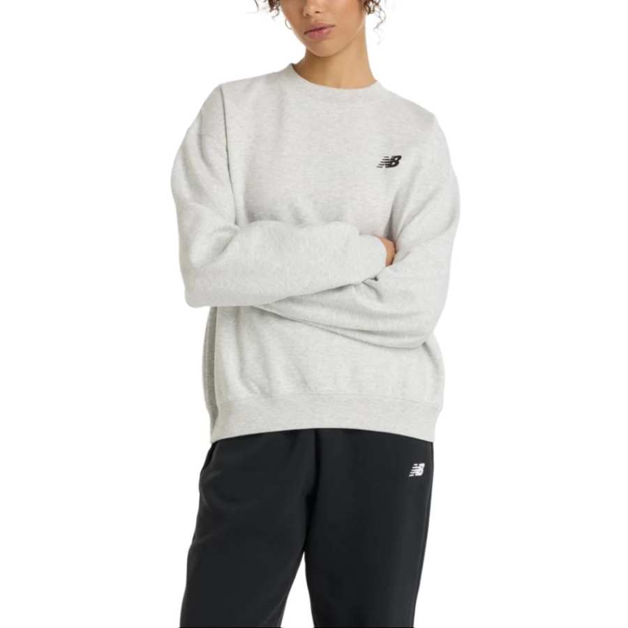 New Balance New Balance Sweatshirts Women's Ash Heather Crew Neck Moderate Regular
