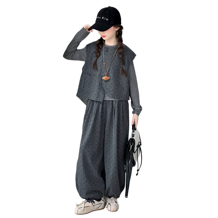 Lanza Casual Sportswear Spring Fall Gray Teenagers