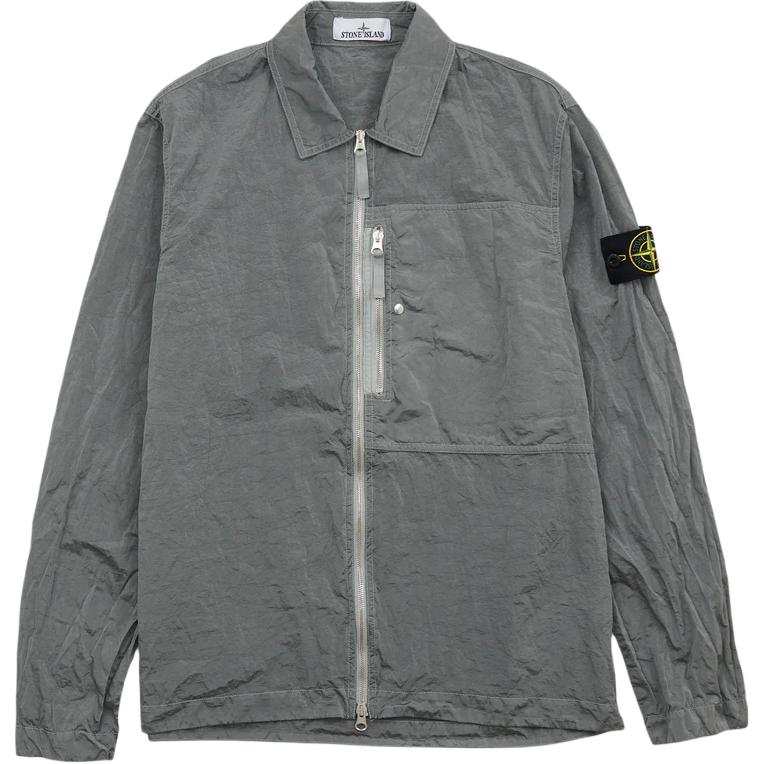 Stone Island zip-fastening patch-pocket shirt jacket