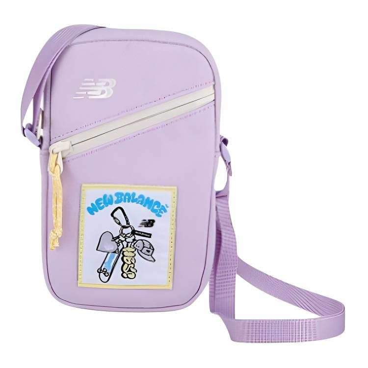 New Balance New Balance Polyester Crossbody Bag With Cell Phone Pouch Regular Unisex Purple