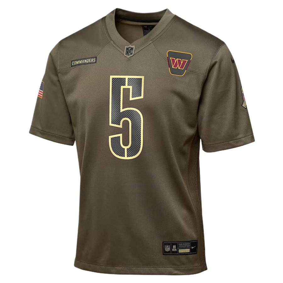 Nike Nike T Shirt Jayden Daniels Washington Commanders Salute To Service Kids'
