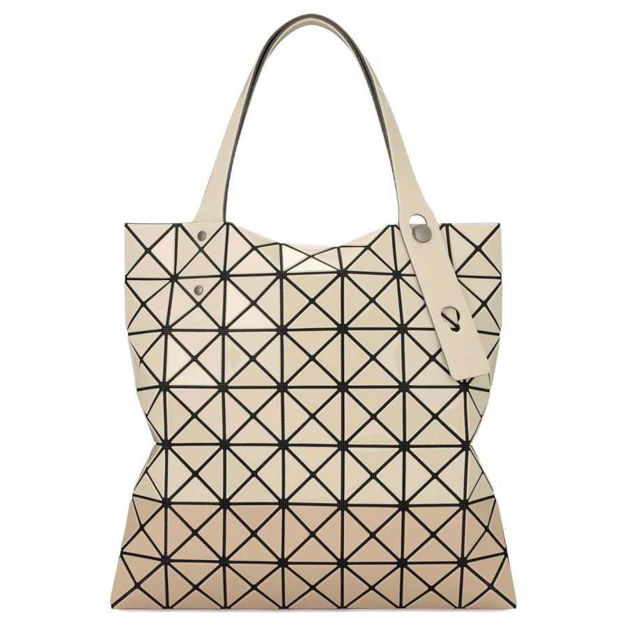 ISSEY MIYAKE Prism PVC Handbag Women's Light Beige