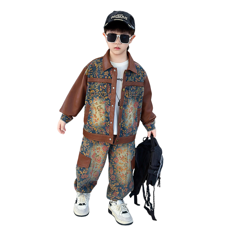 Lanza Casual Sportswear Spring Fall Coffee Children Aged 3 7 Years Old
