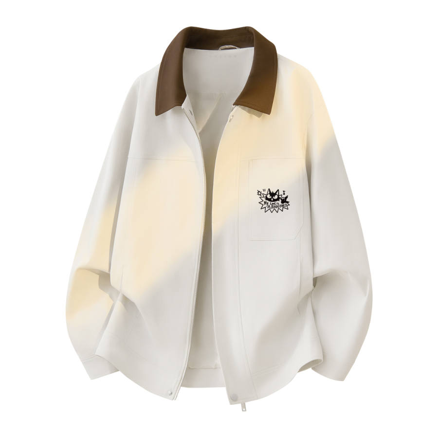 Tonlion Jackets Unisex Lapel Moderate