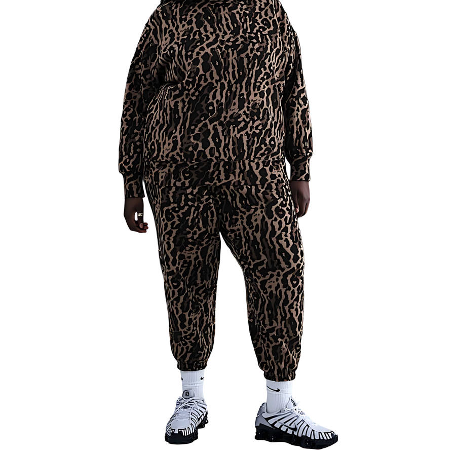 Nike Nike Sportswear Phoenix Fleece Women's High-Waisted Oversized Printed Sweatpants (Plus Size)