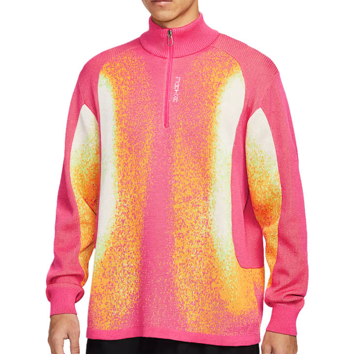 Nike Nike Sweaters Men's Transparent Pink Stand Collar Moderate