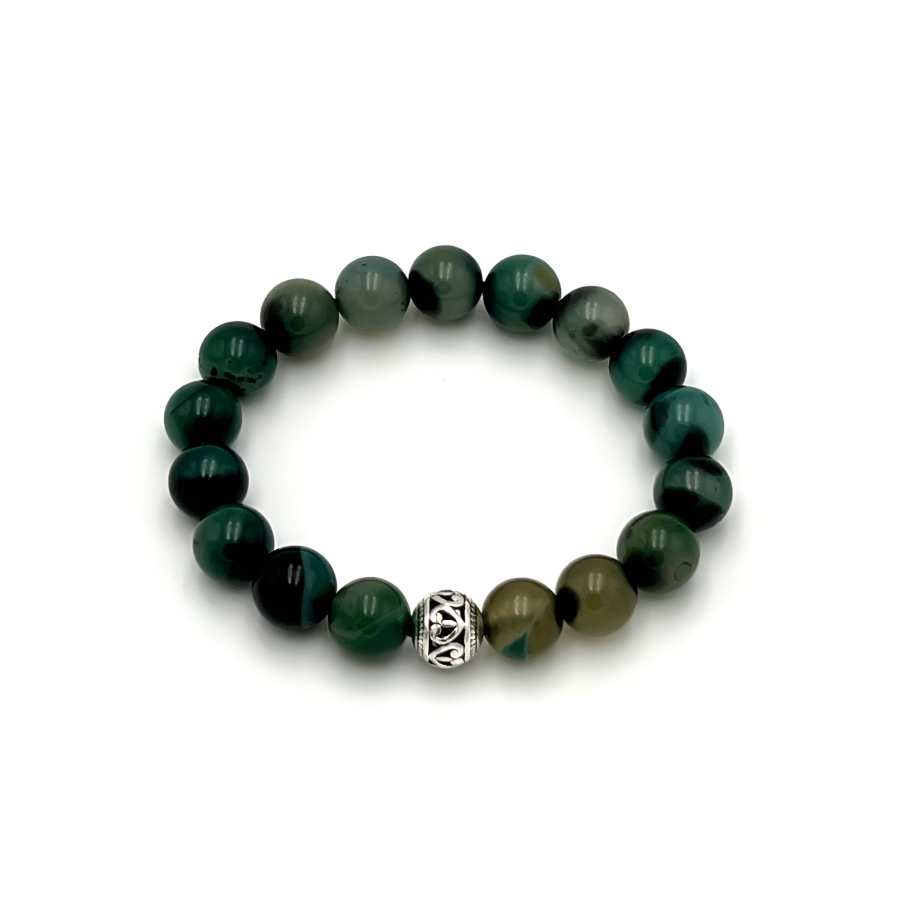 PAUL COSTELLOE Obsidian Beaded Bracelets Unisex