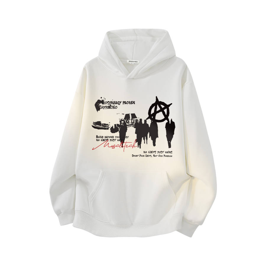 MUSCLETECH Sweatshirts Unisex Hooded Moderate Regular