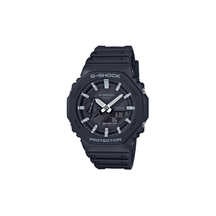 CASIO CASIO Men Liquid Crystal/Analog Dual Display Series Black Watch GA-2100-1APR