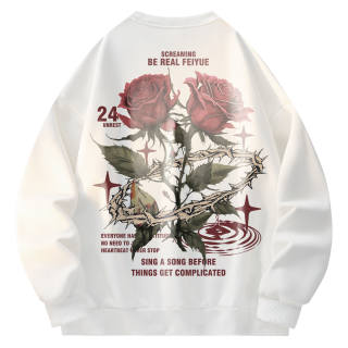 Feiyue Sweatshirts Unisex Crew Neck Moderate Heavyweight