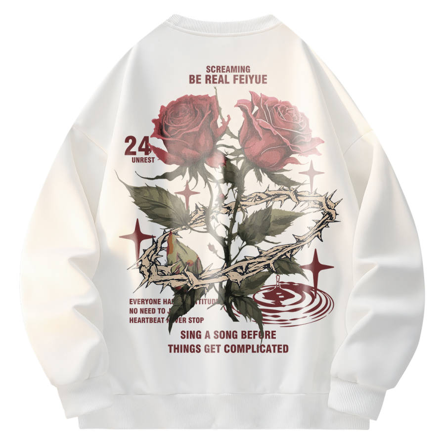 Feiyue Sweatshirts Unisex Crew Neck Moderate Heavyweight