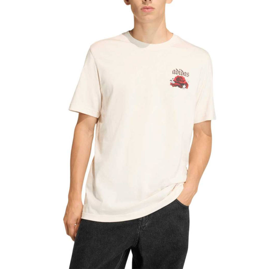 Adidas Adidas T Shirts Men's Ecru Crew Neck