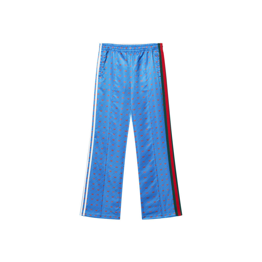 GUCCI x Adidas Originals Knitted Sweatpants Women's Blue